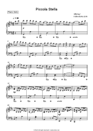 Sheet music, chords Ultimo - Piccola stella