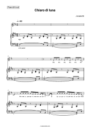 Sheet music, chords Jovanotti - Chiaro di luna