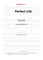 Sheet music, chords Levina - Perfect Life