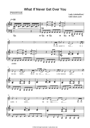 Sheet music, chords Lady Antebellum - What If I Never Get Over You