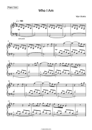 Sheet music, chords Wyn Starks - Who I Am