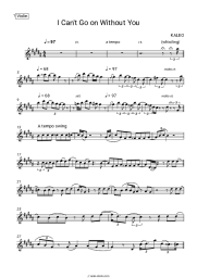 Sheet music, chords Kaleo - I Can’t Go On Without You