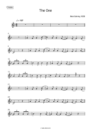 Sheet music, chords Rea Garvey, VIZE - The One