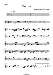 Sheet music, chords Boulevard des airs, Vianney - Allez reste