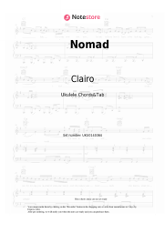 Sheet music, chords Clairo - Nomad