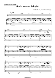 Sheet music, chords Pietro Basile, Diana-Maria Krieger - Schön, dass es dich gibt