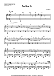 Sheet music, chords Faithless - God Is a DJ