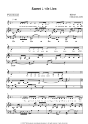 Sheet music, chords Bülow - Sweet Little Lies