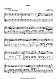 Sheet music, chords Katy Perry - Roar