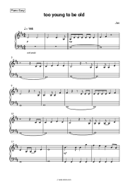 Sheet music, chords Jax - too young to be old