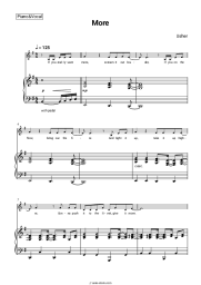 Sheet music, chords Usher - More