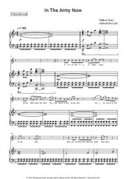 Sheet music, chords Status Quo - In The Army Now