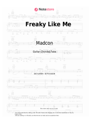 Sheet music, chords Madcon, Ameerah - Freaky Like Me