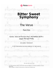 Sheet music, chords The Verve - Bitter Sweet Symphony