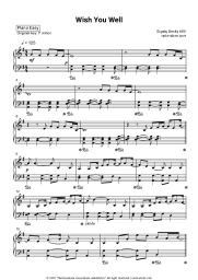 Sheet music, chords Sigala, Becky Hill - Wish You Well