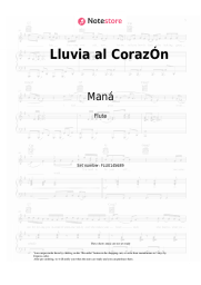 Sheet music, chords Maná - Lluvia al CorazÓn