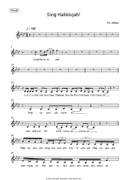 Sheet music, chords Dr. Alban - Sing Hallelujah!