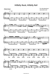 Sheet music, chords The Woolpackers - Hillbilly Rock, Hillbilly Roll