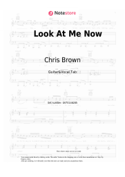 Sheet music, chords Chris Brown, Lil Wayne, Busta Rhymes - Look At Me Now