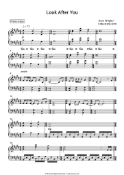 Sheet music, chords Aron Wright - Look After You