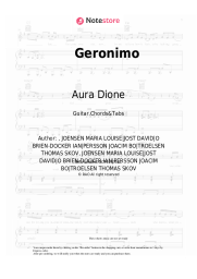 Sheet music, chords Aura Dione - Geronimo