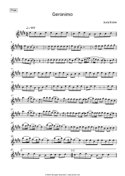 Sheet music, chords Aura Dione - Geronimo