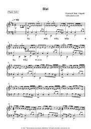 Sheet music, chords Kontra K, Veysel - Blei
