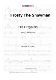 Sheet music, chords Ella Fitzgerald - Frosty The Snowman