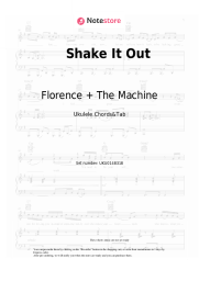 Sheet music, chords Florence + The Machine - Shake It Out
