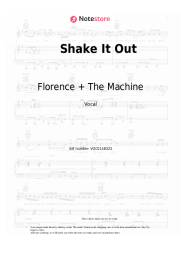 Sheet music, chords Florence + The Machine - Shake It Out