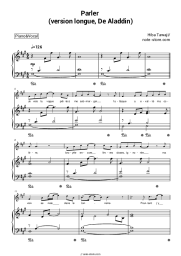 Sheet music, chords Hiba Tawaji - Parler (version longue, De Aladdin)