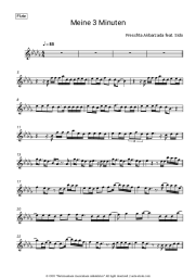 Sheet music, chords Freschta Akbarzada, Sido - Meine 3 Minuten