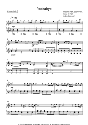 Sheet music, chords Clean Bandit, Sean Paul, Anne-Marie - Rockabye