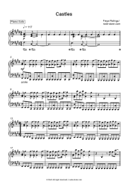 Sheet music, chords Freya Ridings - Castles