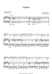 Sheet music, chords Freya Ridings - Castles