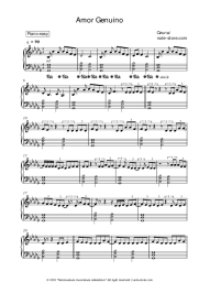 Sheet music, chords Ozuna - Amor Genuino