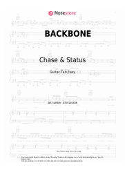 Sheet music, chords Chase & Status, Stormzy - BACKBONE