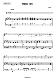 Sheet music, chords LU KALA - Hotter Now