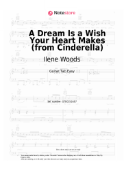 Sheet music, chords Ilene Woods -  A Dream Is a Wish Your Heart Makes (from Cinderella)
