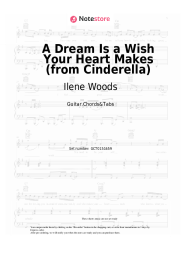 Sheet music, chords Ilene Woods -  A Dream Is a Wish Your Heart Makes (from Cinderella)