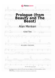 Sheet music, chords Alan Menken - Prologue (from Beauty and The Beast)
