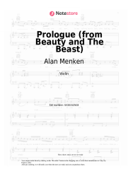 Sheet music, chords Alan Menken - Prologue (from Beauty and The Beast)