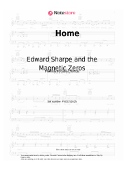 Sheet music, chords Edward Sharpe and the Magnetic Zeros - Home
