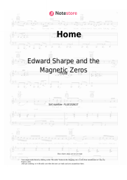 Sheet music, chords Edward Sharpe and the Magnetic Zeros - Home