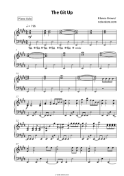 Sheet music, chords Blanco Brown - The Git Up
