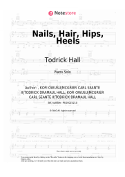 Sheet music, chords Todrick Hall - Nails, Hair, Hips, Heels