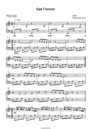 Sheet music, chords Lauv - Sad Forever