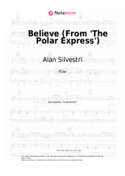 Sheet music, chords Alan Silvestri, Josh Groban - Believe (From 'The Polar Express')