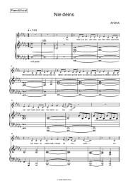 Sheet music, chords AYLIVA - Nie deins