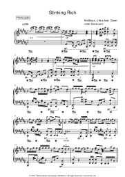 Sheet music, chords MoStack, J Hus, Dave - Stinking Rich